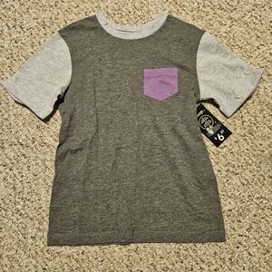 George Gray and Purple Short Sleeve Kids Tee